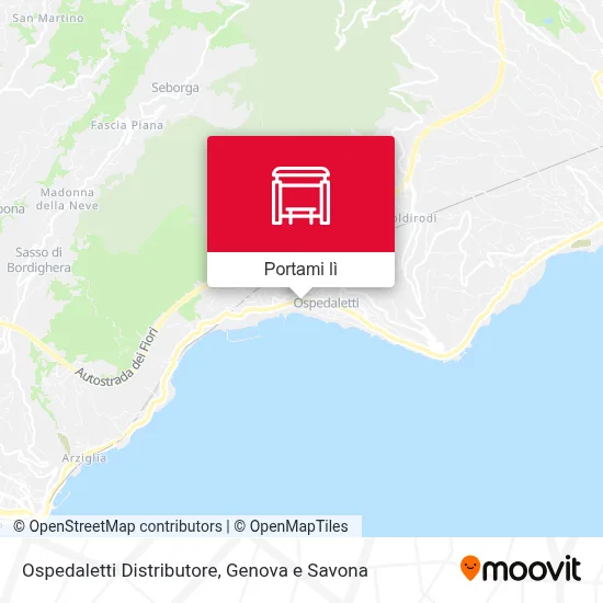 Mappa Ospedaletti Distributore