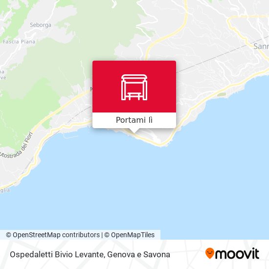 Mappa Ospedaletti Bivio Levante