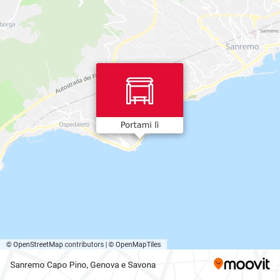 Mappa Sanremo Capo Pino