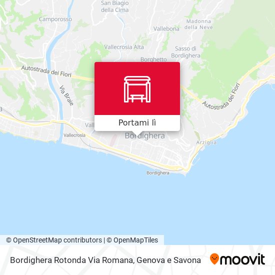 Mappa Bordighera Rotonda Via Romana