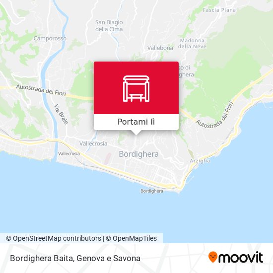 Mappa Bordighera Baita