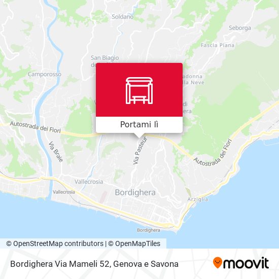 Mappa Bordighera Via Mameli 52