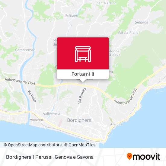 Mappa Bordighera I Perussi