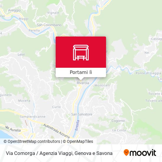 Mappa Via Comorga / Agenzia Viaggi