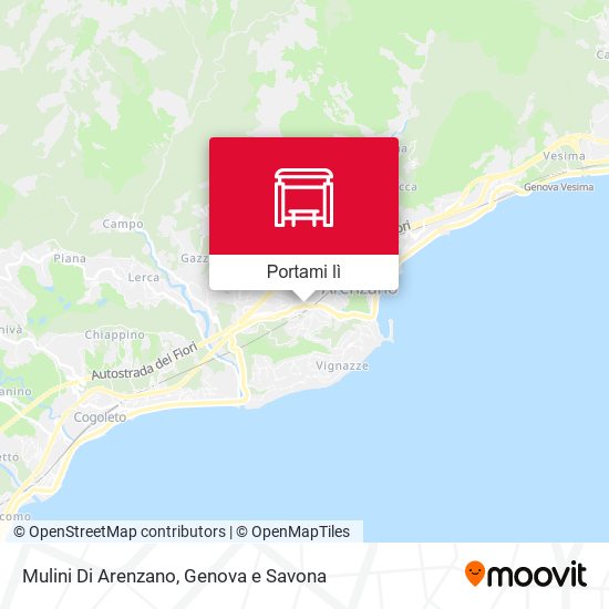 Mappa Mulini Di Arenzano