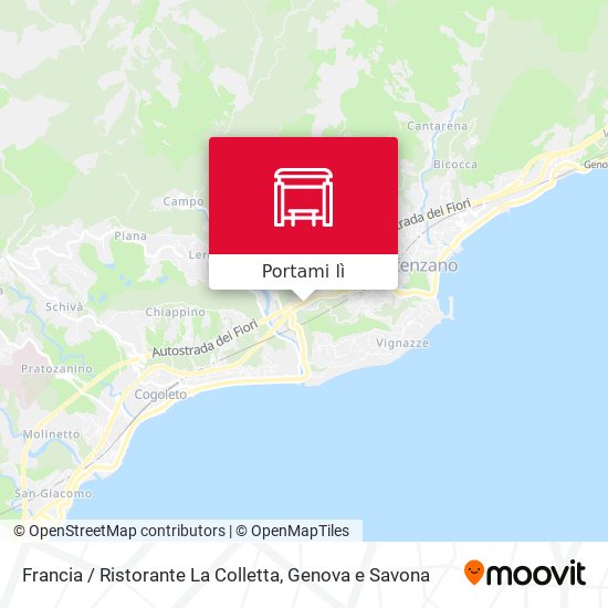 Mappa Francia / Ristorante La Colletta