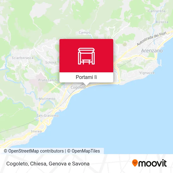 Mappa Cogoleto, Chiesa