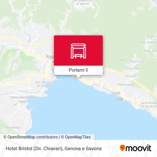 Mappa Hotel Bristol (Dir. Chiavari)
