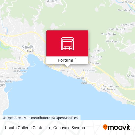 Mappa Uscita Galleria Castellaro
