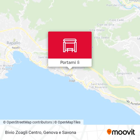 Mappa Bivio Zoagli Centro