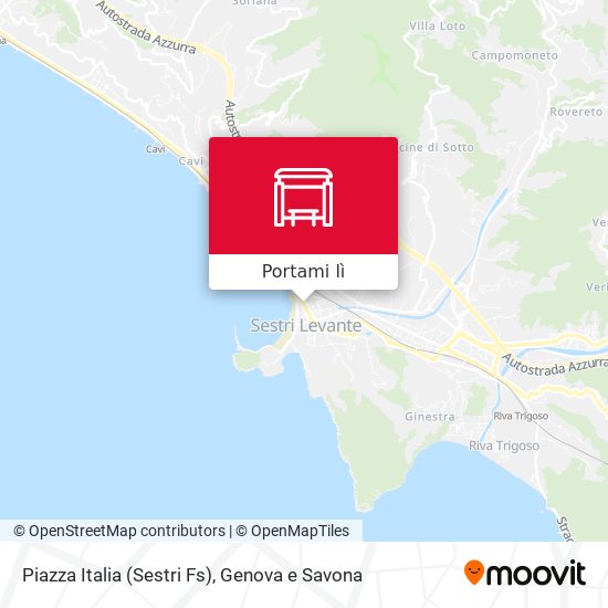 Mappa Piazza Italia (Sestri Fs)