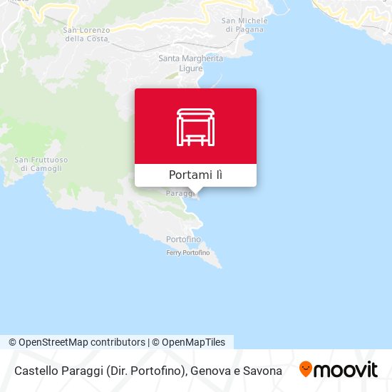 Mappa Castello Paraggi (Dir. Portofino)