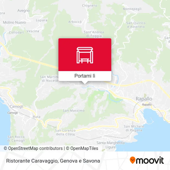 Mappa Ristorante Caravaggio