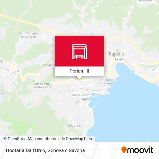 Mappa Hostaria Dall'Orso