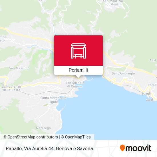 Mappa Rapallo, Via Aurelia 44