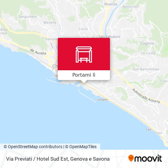 Mappa Via Previati / Hotel Sud Est