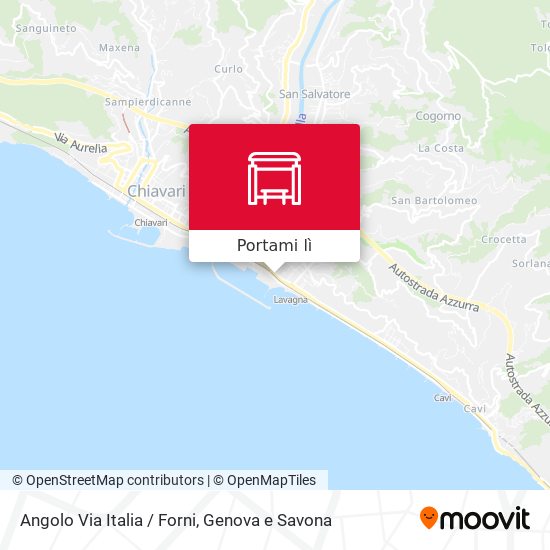 Mappa Angolo Via Italia / Forni