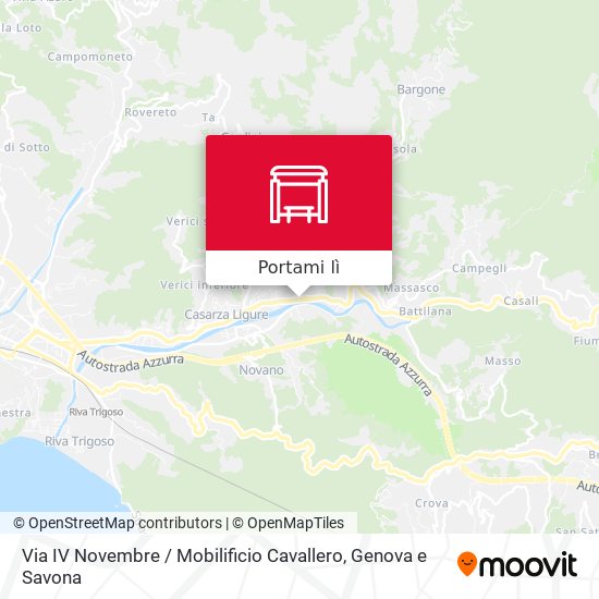 Mappa Via IV Novembre / Mobilificio Cavallero