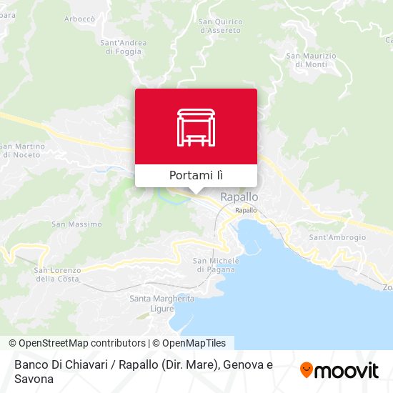 Mappa Banco Di Chiavari / Rapallo (Dir. Mare)