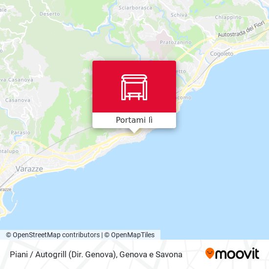 Mappa Piani / Autogrill (Dir. Genova)