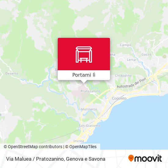 Mappa Via Maluea / Pratozanino