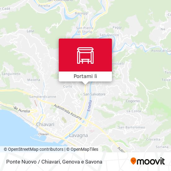 Mappa Ponte Nuovo / Chiavari