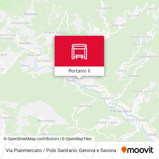 Mappa Via Pianmercato / Polo Sanitario