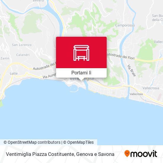 Mappa Ventimiglia Piazza Costituente