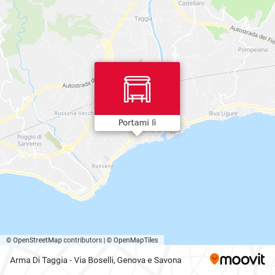 Mappa Arma Di Taggia - Via Boselli