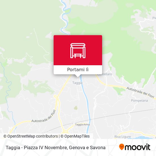 Mappa Taggia - Piazza IV Novembre