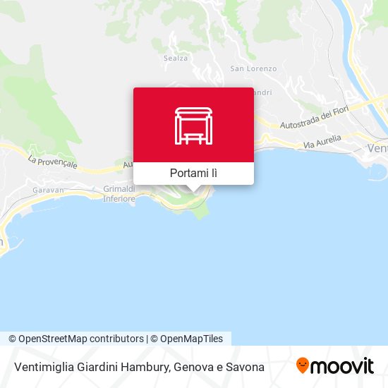 Mappa Ventimiglia Giardini Hambury