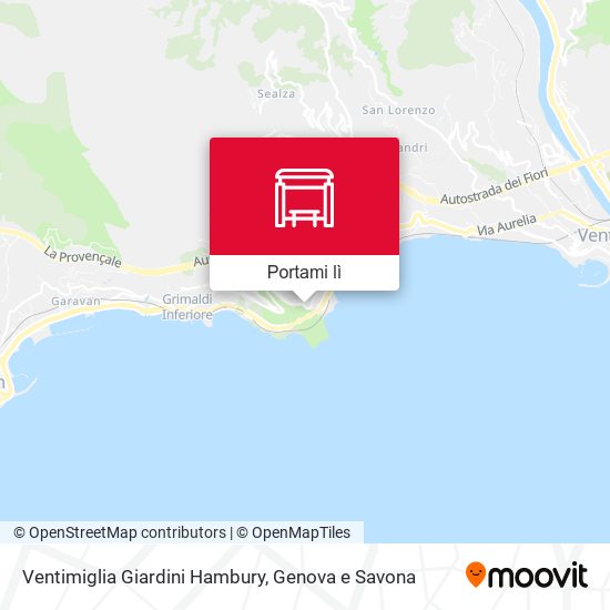 Mappa Ventimiglia Giardini Hambury