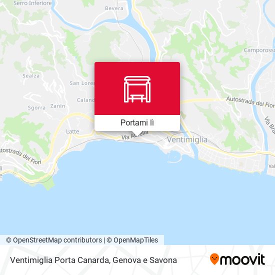 Mappa Ventimiglia Porta Canarda