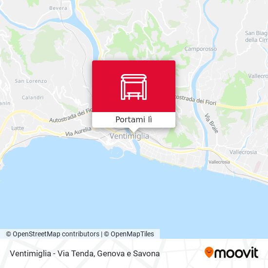 Mappa Ventimiglia - Via Tenda