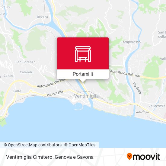 Mappa Ventimiglia Cimitero