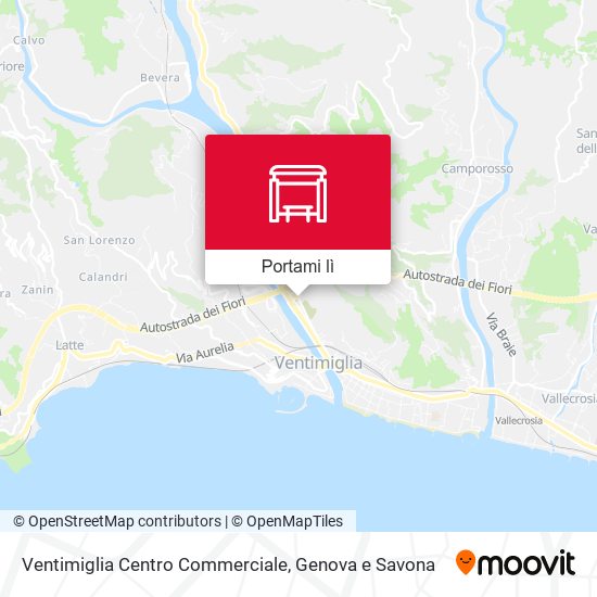 Mappa Ventimiglia Centro Commerciale