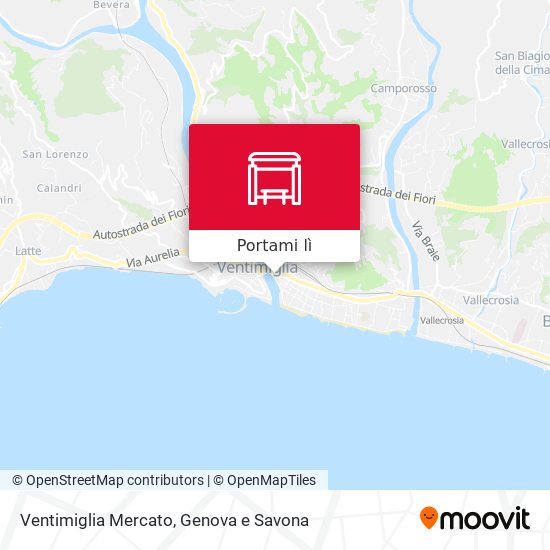 Mappa Ventimiglia Mercato