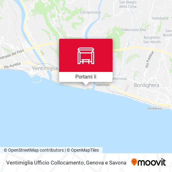 Mappa Ventimiglia Ufficio Collocamento