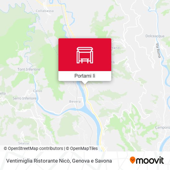 Mappa Ventimiglia Ristorante Nicò