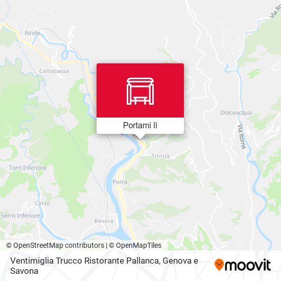 Mappa Ventimiglia Trucco Ristorante Pallanca