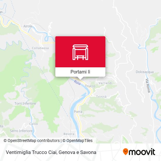 Mappa Ventimiglia Trucco Ciai