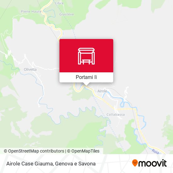 Mappa Airole Case Giauma