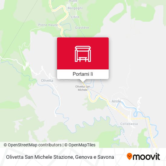 Mappa Olivetta San Michele Stazione