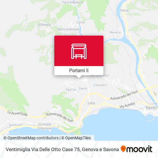 Mappa Ventimiglia Via Delle Otto Case 75