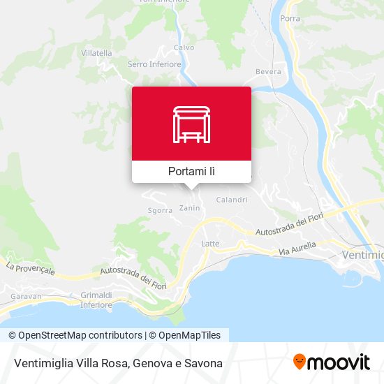 Mappa Ventimiglia Villa Rosa
