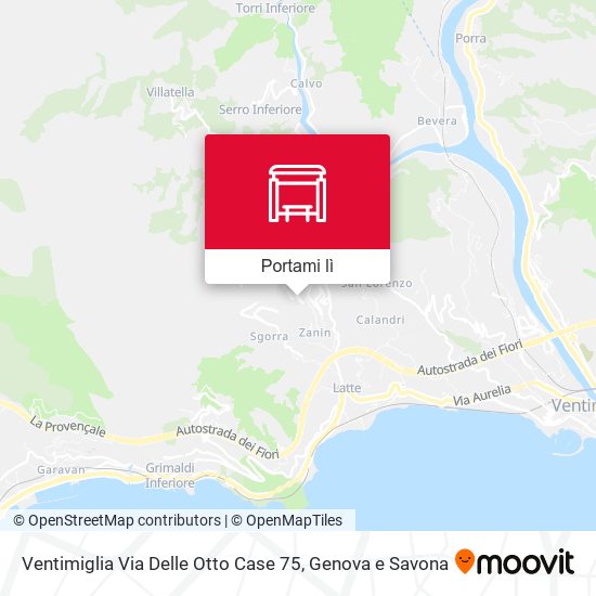 Mappa Ventimiglia Via Delle Otto Case 75