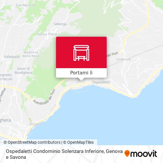 Mappa Ospedaletti Condominio Solenzara Inferiore