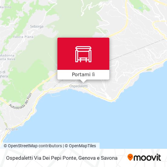 Mappa Ospedaletti Via Dei Pepi Ponte