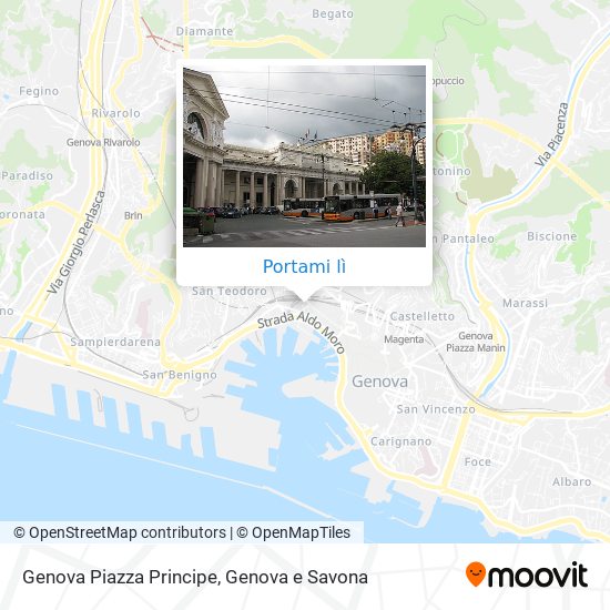 Mappa Genova Piazza Principe