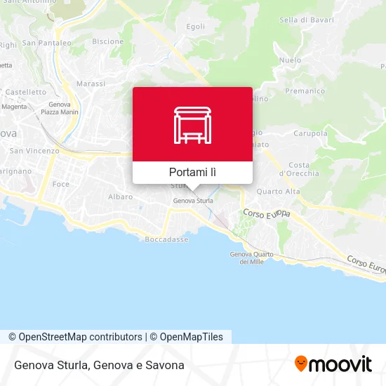 Mappa Genova Sturla